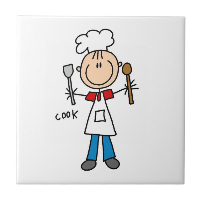 Stick Figure Cook Tile (Front)
