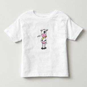 Stick Figure Cow Toddler T-Shirt