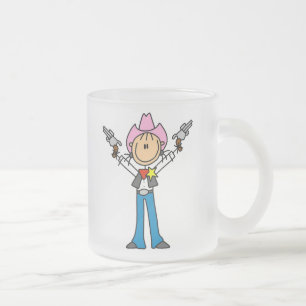 Stick Figure Cowgirl Sheriff Mug