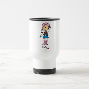 Stick Figure Cowgirl T-shirts and Gifts Travel Mug
