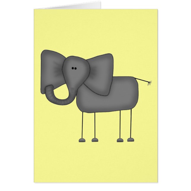 Stick Figure Elephant Tshirts and Gifts (Front)