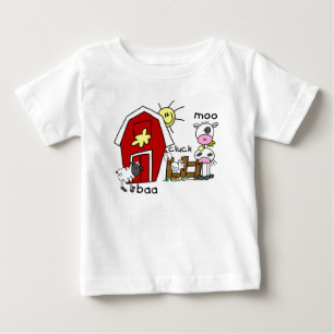 Stick Figure Farm Animals Tshirts and Gifts