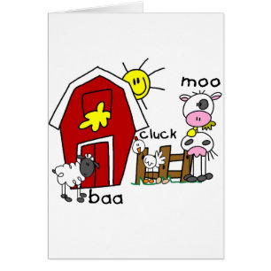 Stick Figure Farm Animals Tshirts and Gifts