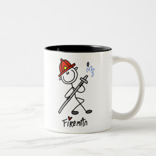 Stick Figure Fireman Mug