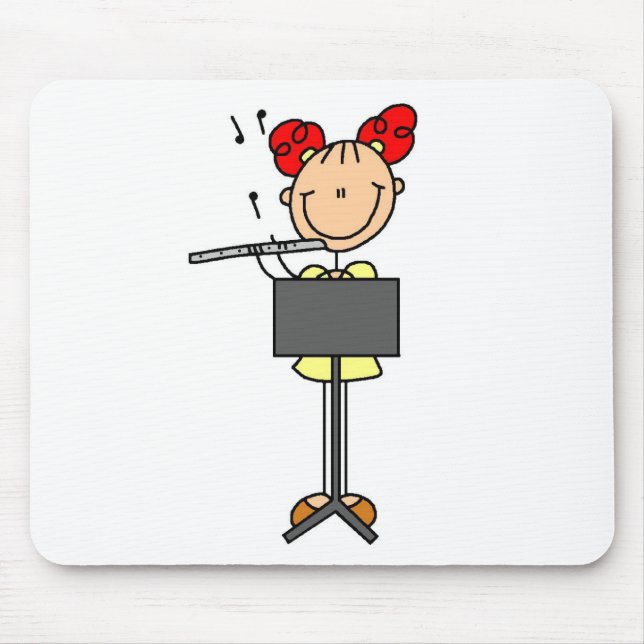 Stick Figure Flute Mousepad (Front)