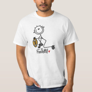 Stick Figure Football Player Value Tshirt