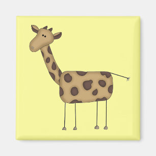 Stick Figure Giraffe Tshirts and Gifts Magnet