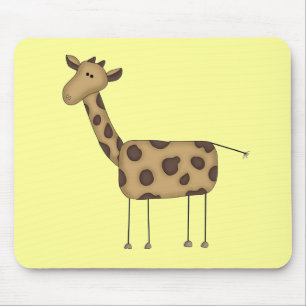 Stick Figure Giraffe Tshirts and Gifts Mouse Mat