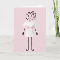 Stick Figure Girl Breast Cancer Survivor