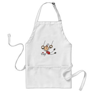 Stick figure girl on Rings Tshirts and Gifts Standard Apron
