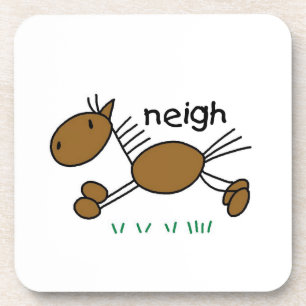 Stick Figure Horse T-shirts and Gifts Coaster