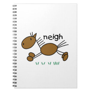 Stick Figure Horse T-shirts and Gifts Notebook