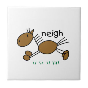Stick Figure Horse T-shirts and Gifts Tile