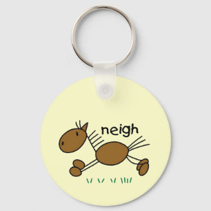 Stick Figure Horse Tshirts and Gifts Key Ring