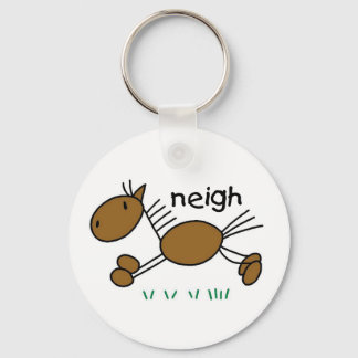 Stick Figure Horse Tshirts and Gifts Key Ring