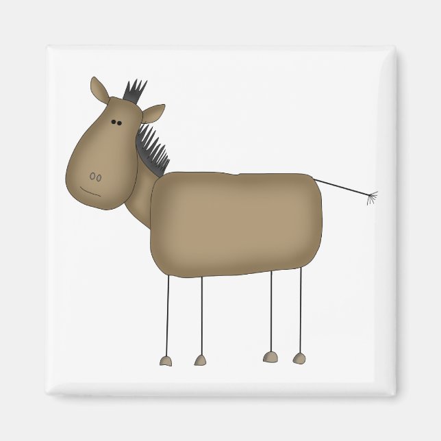 Stick Figure Horse Tshirts and Gifts Magnet (Front)