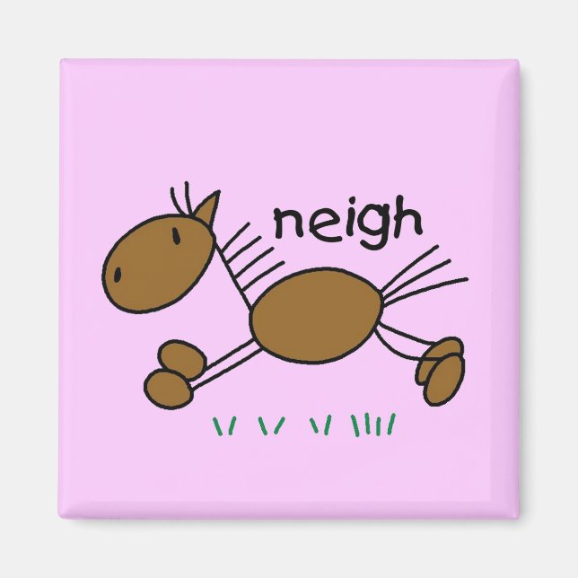 Stick Figure Horse Tshirts and Gifts Magnet (Front)