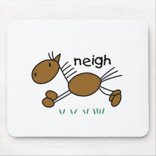Stick Figure Horse Tshirts and Gifts Mouse Mat