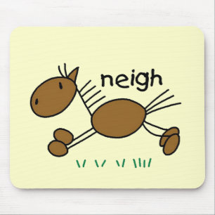 Stick Figure Horse Tshirts and Gifts Mouse Mat