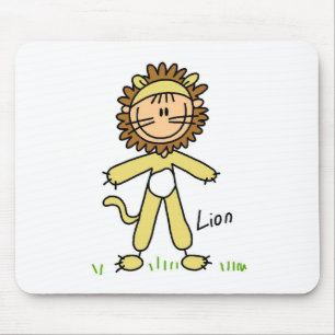 Stick Figure In Lion Suit Mousepad