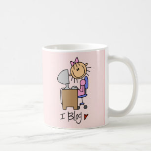 Stick Figure Internet Blogger Coffee Mug