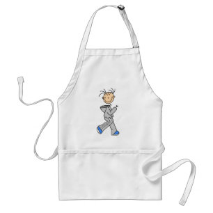 Stick Figure Jogging Standard Apron