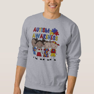 Stick Figure Kids Autism Awareness Sweatshirt