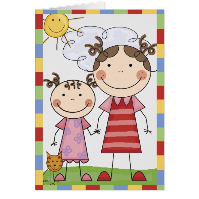 Stick Figure Kids Cards and Gifts (Front)