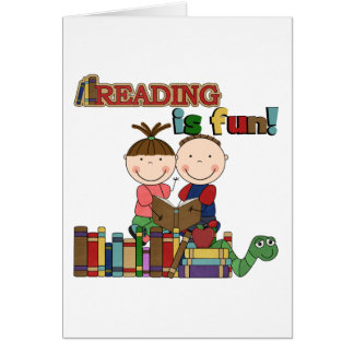 Stick Figure Kids Reading is Fun