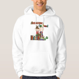 Stick Figure Kids Reading is Fun Hoodie