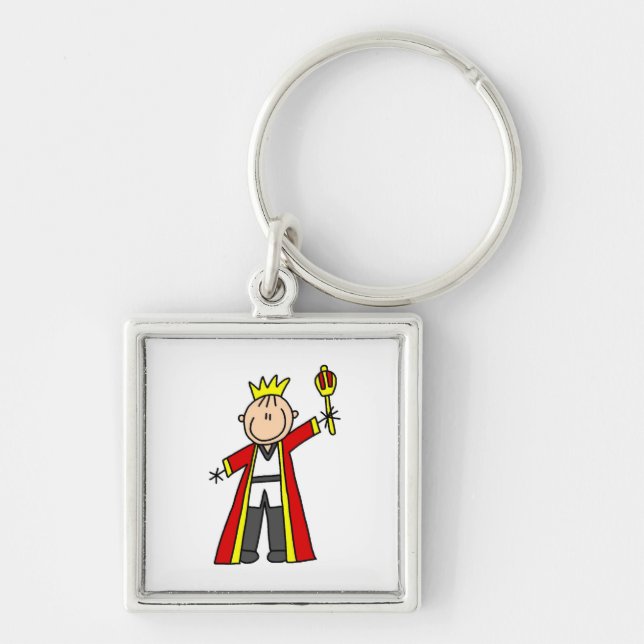 Stick Figure King Key Ring (Front)