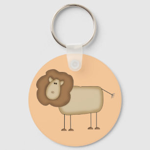 Stick Figure Lion Tshirts and Gifts Key Ring