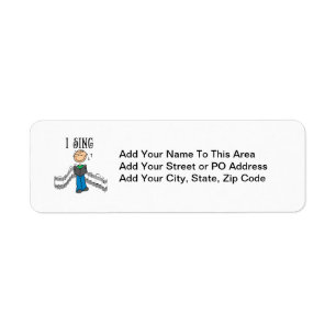 Stick Figure Male I Sing T-shirts and Gifts