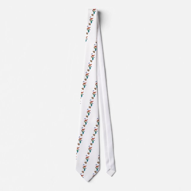 Stick Figure Mountain Climbing Tshirts and Gifts Tie (Front)