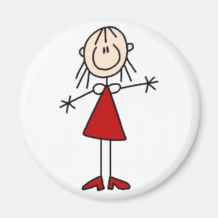Stick Figure Mum Magnet