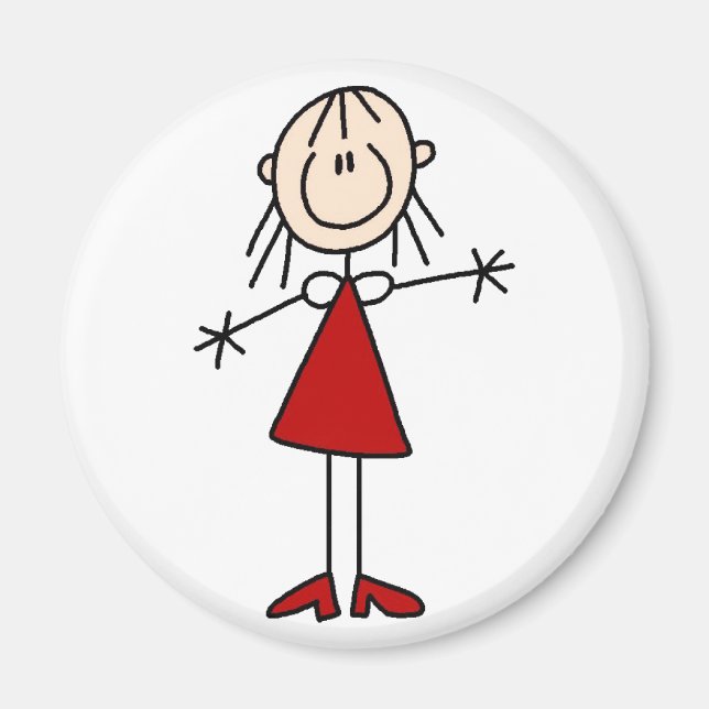 Stick Figure Mum Magnet (Front)