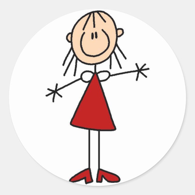 Stick Figure Mum Sticker (Front)