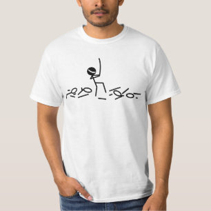 Stick Figure Ninja with Sword Shirt