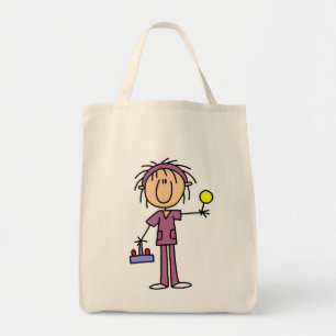 Stick Figure Nurse With Lollipop Tshirts and Gifts Tote Bag
