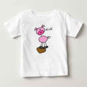 Stick Figure Pig T-shirts and Gifts