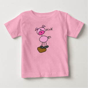 Stick Figure Pig Tshirts and Gifts