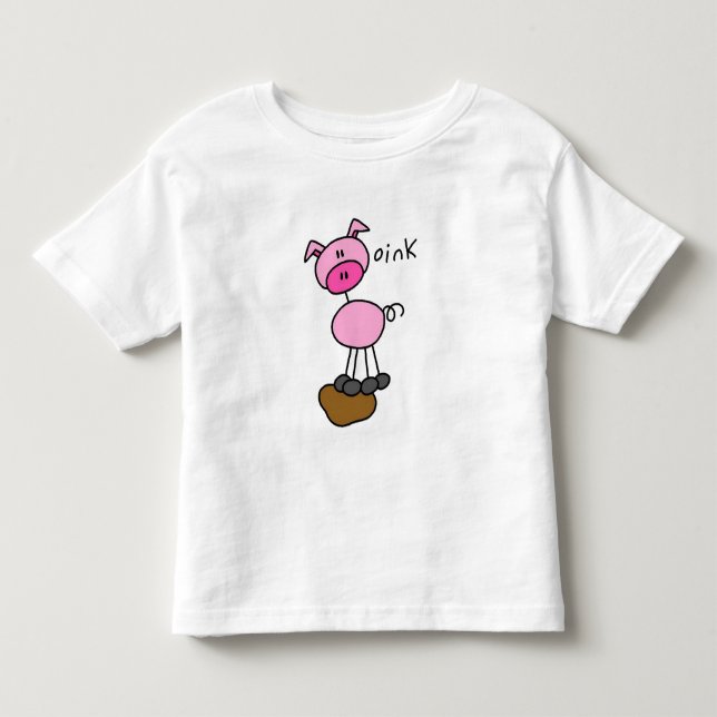Stick Figure Pig Tshirts and Gifts (Front)