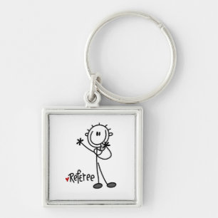 Stick Figure Referee T-shirts and Gifts Key Ring