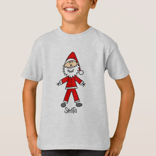 Stick Figure Santa Claus Tshirts and Gifts