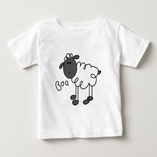 Stick Figure Sheep Tshirts and Gifts (Front)