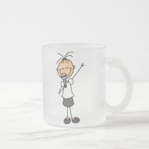 Stick Figure Singing Mug