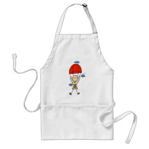 Stick Figure Sky Diver Aprons