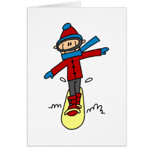 Stick Figure Snowboarding
