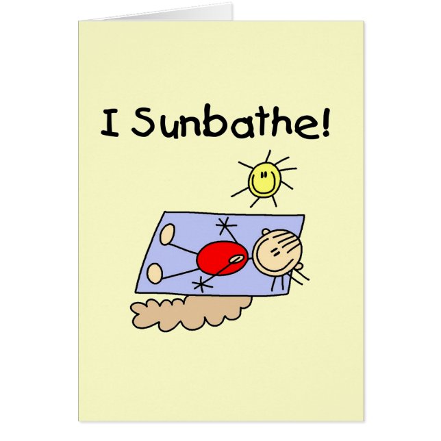 Stick Figure Sunbather Tshirts and Gifts (Front)