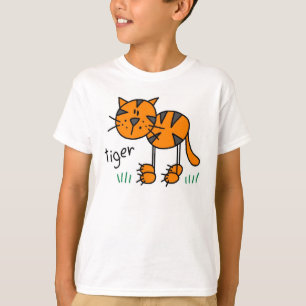 Stick Figure Tiger T-Shirt